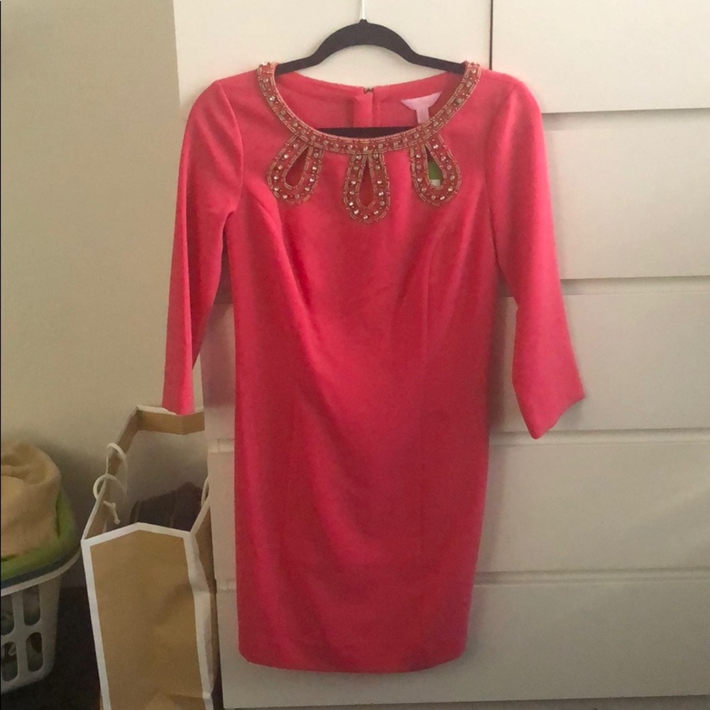 Lily Pulitzer bronte shift dress in watermelon